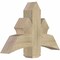 Ekena Millwork Davenport Rough Sawn Timber Gable Bracket, Douglas Fir, 36"W x 24"H x 6"D x 6"F, 16/12 Pitch GBW036X24X0606DAV00RDF - alternate 2